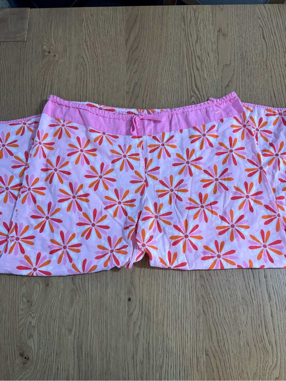 Victoria's Secret Pink Sleep pants with Orange Daisy Print